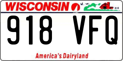 WI license plate 918VFQ