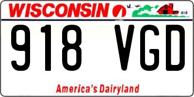 WI license plate 918VGD