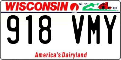 WI license plate 918VMY