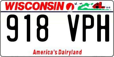 WI license plate 918VPH