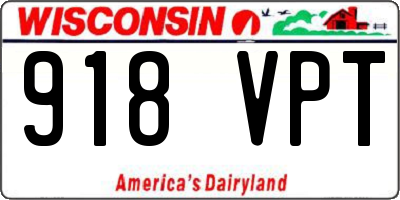 WI license plate 918VPT