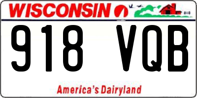 WI license plate 918VQB
