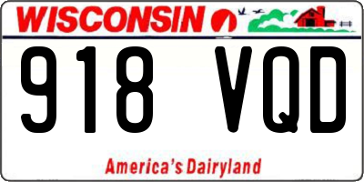 WI license plate 918VQD