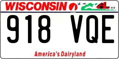 WI license plate 918VQE