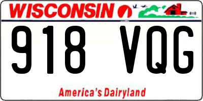 WI license plate 918VQG
