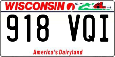 WI license plate 918VQI