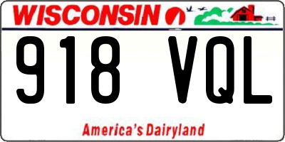 WI license plate 918VQL