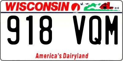 WI license plate 918VQM