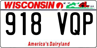 WI license plate 918VQP