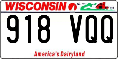 WI license plate 918VQQ