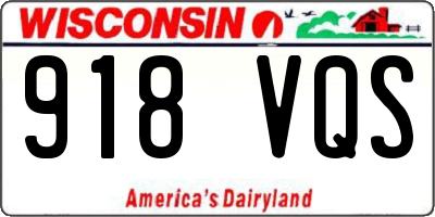 WI license plate 918VQS