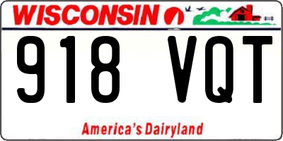 WI license plate 918VQT