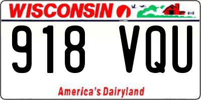 WI license plate 918VQU