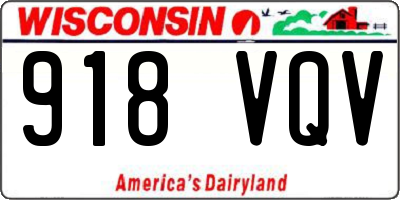 WI license plate 918VQV