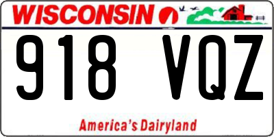 WI license plate 918VQZ