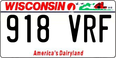 WI license plate 918VRF