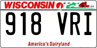 WI license plate 918VRI