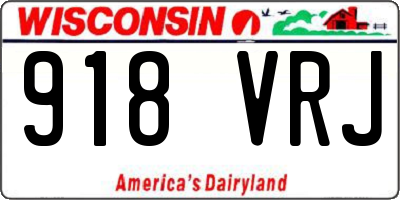WI license plate 918VRJ