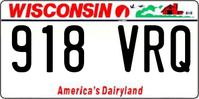 WI license plate 918VRQ