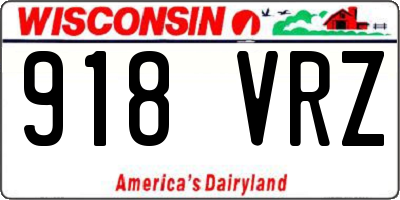 WI license plate 918VRZ