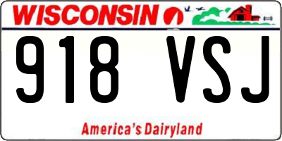 WI license plate 918VSJ