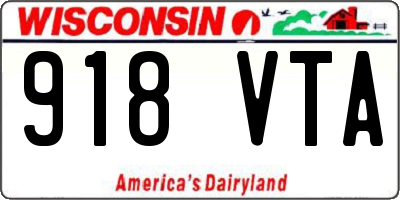WI license plate 918VTA