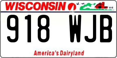 WI license plate 918WJB