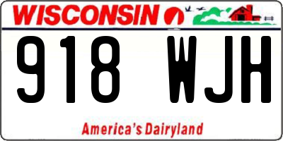 WI license plate 918WJH