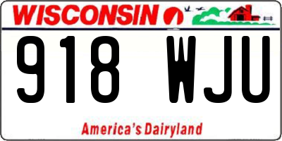 WI license plate 918WJU
