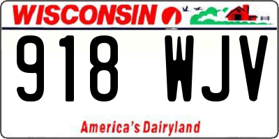 WI license plate 918WJV