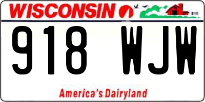 WI license plate 918WJW