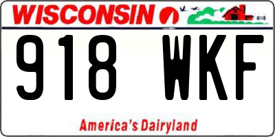 WI license plate 918WKF