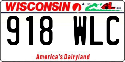 WI license plate 918WLC