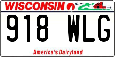 WI license plate 918WLG