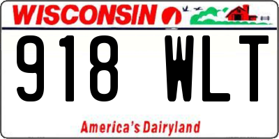 WI license plate 918WLT