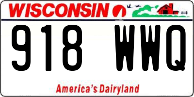 WI license plate 918WWQ