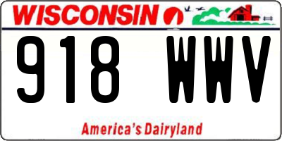 WI license plate 918WWV