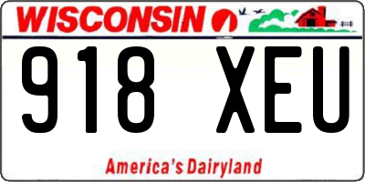 WI license plate 918XEU