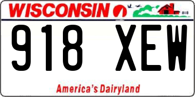 WI license plate 918XEW