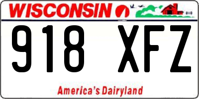 WI license plate 918XFZ