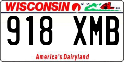 WI license plate 918XMB