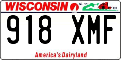 WI license plate 918XMF