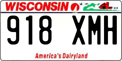WI license plate 918XMH
