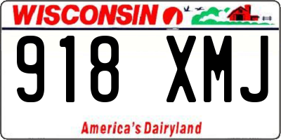 WI license plate 918XMJ