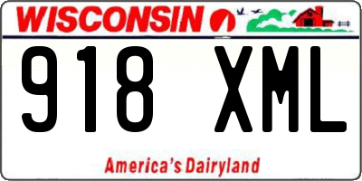 WI license plate 918XML