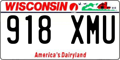 WI license plate 918XMU