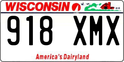 WI license plate 918XMX