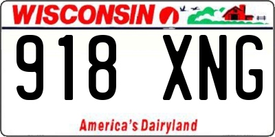 WI license plate 918XNG