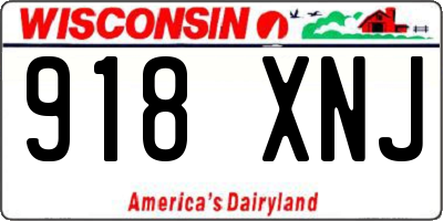 WI license plate 918XNJ
