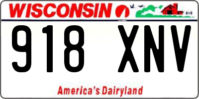 WI license plate 918XNV